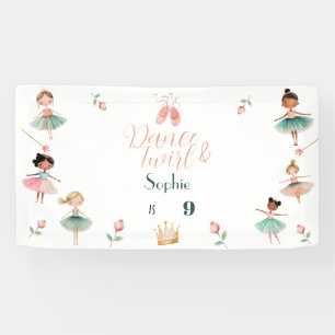 Banderoles Fête d'anniversaire de la danse et de la fillette