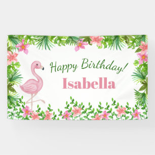 Banderoles Fête d'anniversaire de la Tropicale des Flamants 