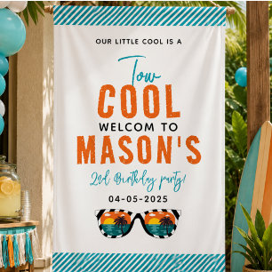 Banderoles Fête d'anniversaire des 2 ans de Two Cool Boy