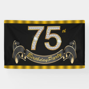 Banderoles Fête d'anniversaire des 75 ans de Black Gold