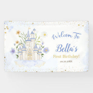 Banderoles Fête d'anniversaire du château de la princesse roy
