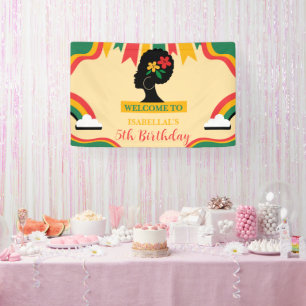 Banderoles Fête d'anniversaire du mois de l'histoire afro-noi