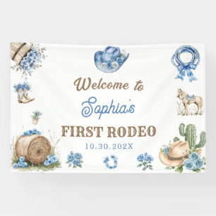 Banderoles Fête d'anniversaire du premier rodéo de cow-boy oc