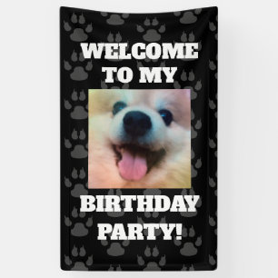 Banderoles Fête d'anniversaire faite sur commande de photo d