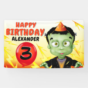 Banderoles Fête d'anniversaire Frankenstein