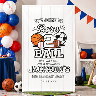 Banderoles Fête d'anniversaire garçon 2 ans thème sports Né 2