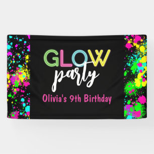Banderoles Fête d'anniversaire Neon Glow