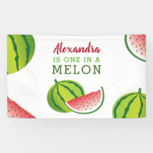 Fête d'anniversaire « One in a Melon » pour un an