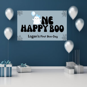 Banderoles Fête d'anniversaire rétro d'un an pour un garçon H