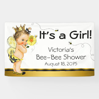 Banderoles Fête de bébé abeille pour filles
