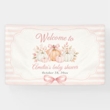 Fête de Bébé Coquette Citrouille Rose
