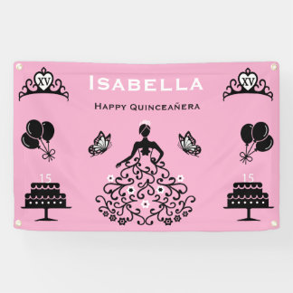 Banderoles Fête de la Couronne des 15 ans de Quinceanera