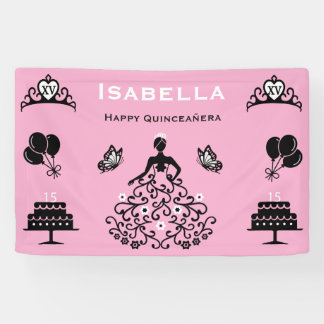 Banderoles Fête de la Couronne des 15 ans de Quinceanera