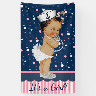 Banderoles Fête de naissance nautique pour bébé ethnique