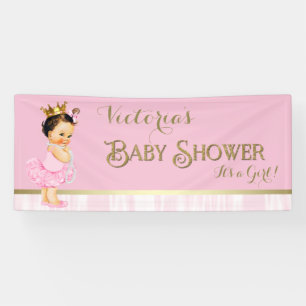 Banderoles Fête de naissance Princesse Ballerine Tutu Perle B