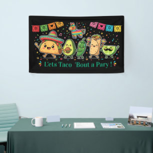 Banderoles Fête de nourriture mexicaine Kawaii mignonne - Tac