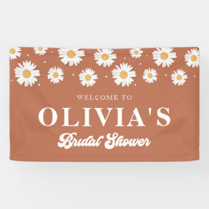 Banderoles Fête des mariées Boho Daisy Bienvenue