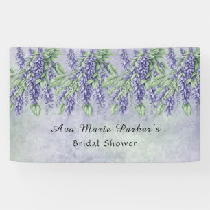 Banderoles Fête des mariées Lavande Peinte Wisteria