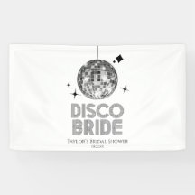 Fête des mariées Silver Disco Ball Disco Bride