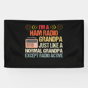Banderoles Fête des pères radio amateur de l'opérateur de jam