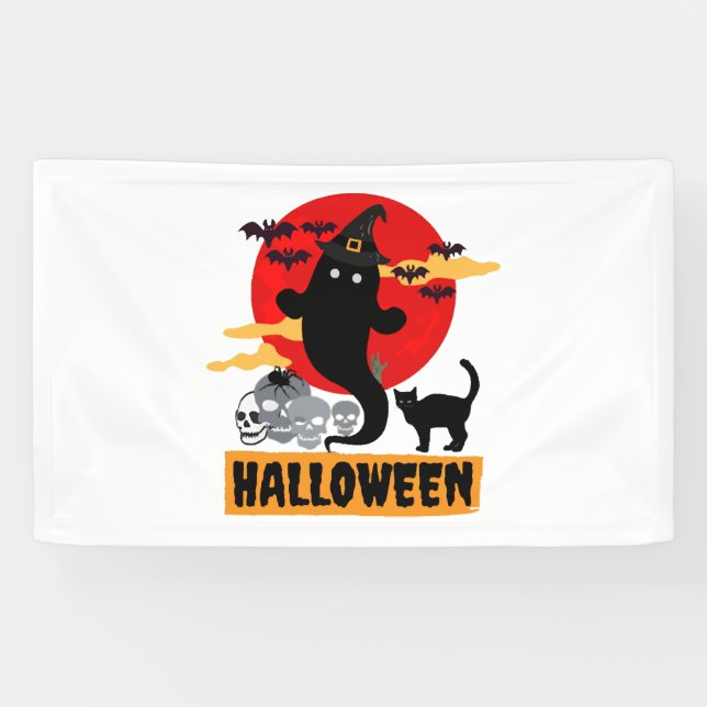 Banderoles Fête d'Halloween (Horizontal)