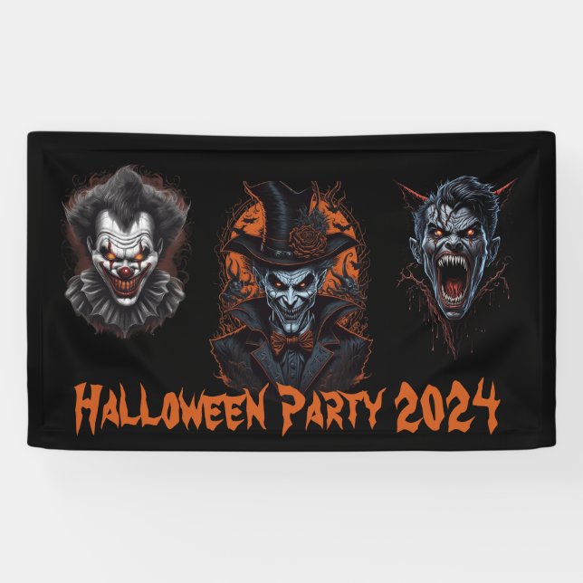 Banderoles Fête d'Halloween (Horizontal)
