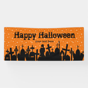 Banderoles Fête d'Halloween * choisir la couleur arrière - pl