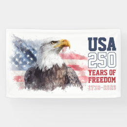 Banderoles Fête du 250e anniversaire de l'Amérique patriotiqu