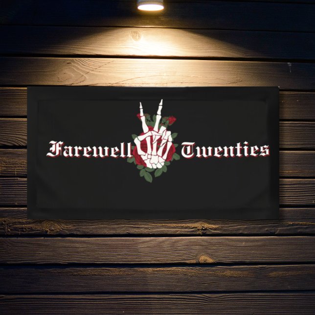 Banderoles Fête du 30e anniversaire - RIP 20s Funérailles pou (30th Birthday - RIP Twenties Birthday Party  Decorations)