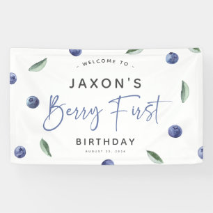 Banderoles Fête du premier anniversaire 'Berry First' aux ble