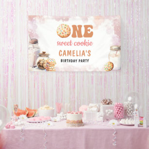 Banderoles Fête du premier anniversaire du lait et des biscui