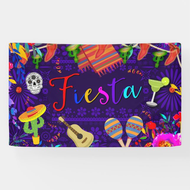 Banderoles Fête Fête Anniversaire Cinco De Mayo (Horizontal)
