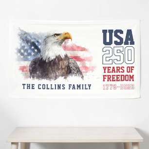 Banderoles Fête patriotique des États-Unis pour le 250e anniv