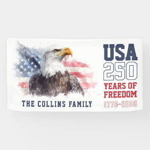 Banderoles Fête patriotique des États-Unis pour le 250e anniv