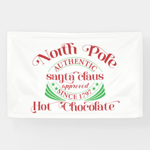 Banderoles fête Pôle Nord Chocolat chaud