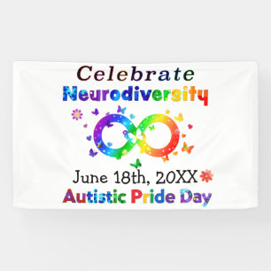 Banderoles Fêter la Neurodiversité Journée de la Fierté a