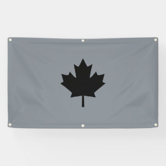 Banderoles Feuille d'érable noire canadienne