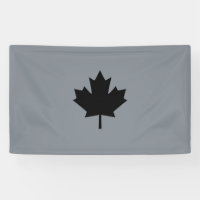 Feuille d'érable noire canadienne en gras