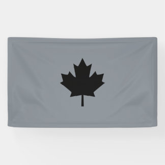 Banderoles Feuille d'érable noire canadienne en gras