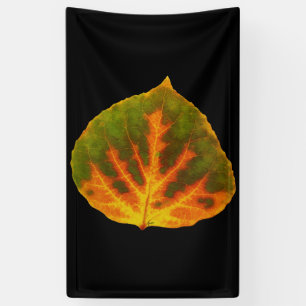 Banderoles Feuille vert orange et jaune d'Aspen #1