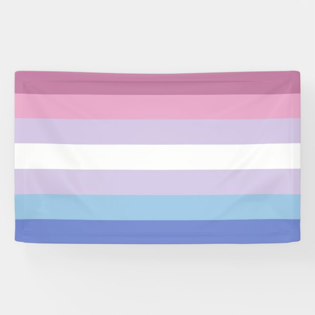 Banderoles Fierté de Bigender (Horizontal)
