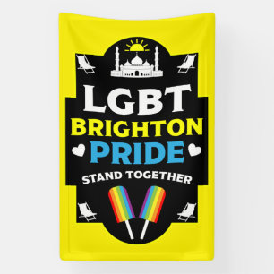 Banderoles Fierté de Brighton et de Hove