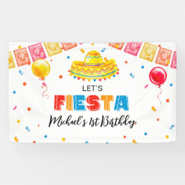 Banderoles FIESTA Birthday Party banner backdrop 