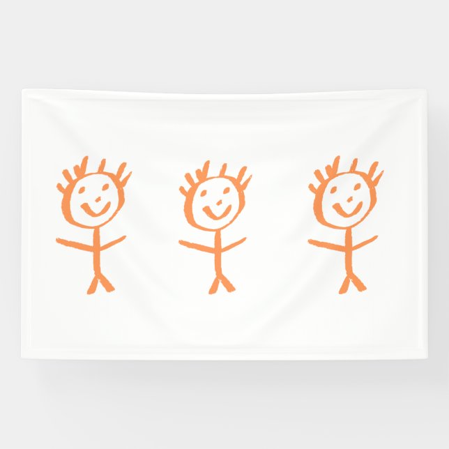 Banderoles figurine humaine (Horizontal)