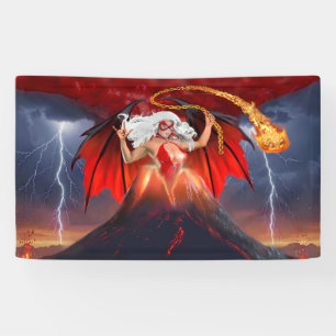 Banderoles Fille rebelle vampire : Évasion du volcan