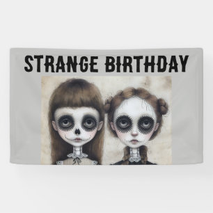 BANDEROLES FILLES GOTHIQUES FÊTE D'ANNIVERSAIRE GOTH GFIL BAN