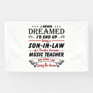 Banderoles Fils En Droit De L'Enseignant De Musique Awesome