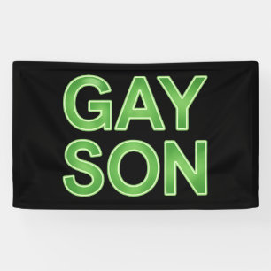 Banderoles Fils gay drôle Fierté LGBTQ