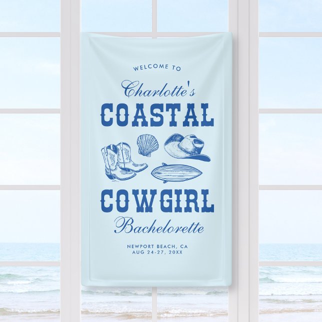 Banderoles Fin de semaine de bachelorette Coastal Cowgirl (Créateur téléchargé)