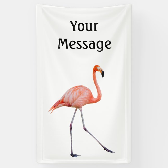 Banderoles Flamant rose rose (Vertical)